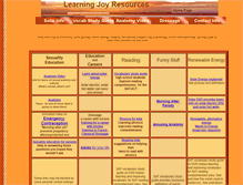 Tablet Screenshot of learningjoyresources.com